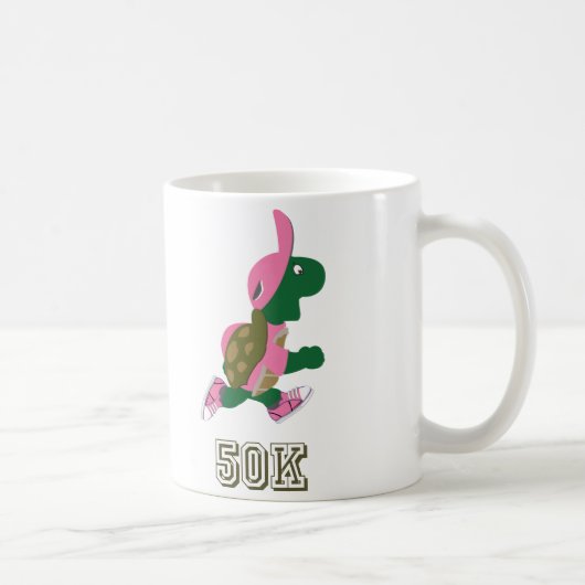 Schildkröte 50 K - Rosa Kaffeetasse (Rechts)