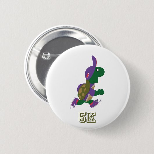 Schildkröte 5K - Lila Button (Vorne & Hinten)