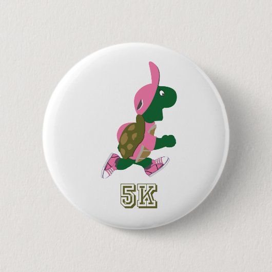 Schildkröte 5K - Rosa Button (Vorderseite)