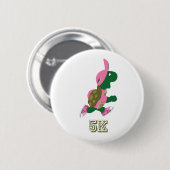Schildkröte 5K - Rosa Button (Vorne & Hinten)