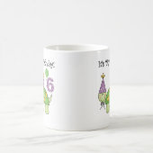 Schildkröte 6. Geburtstag Kaffeetasse (Mittel)