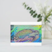 Schildkröte 7 postkarte (Stehend Vorderseite)