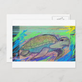 Schildkröte 7 postkarte (Vorne/Hinten)