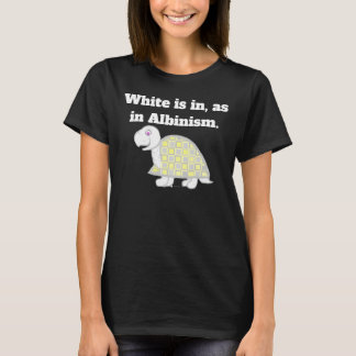 Schildkröte Albinismus weiß Albino Tortoise T-Shirt
