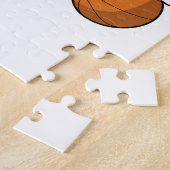 Schildkröte als Basketballspieler mit Basketball.P Puzzle (Seite)