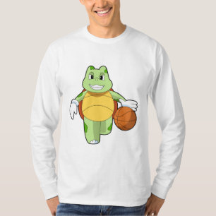 Schildkröte als Basketballspieler mit Basketball.P T-Shirt