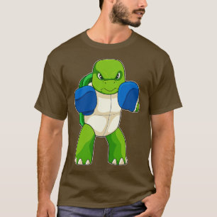 Schildkröte als Boxer mit Boxhandschuhen T-Shirt
