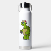 Schildkröte als Fotograf mit Kamera Trinkflasche (Vorderseite)