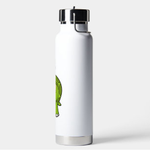 Schildkröte als Fotograf mit Kamera Trinkflasche