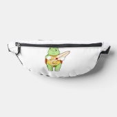 Schildkröte als Friseur mit Schere Bauchtasche (Ablage )
