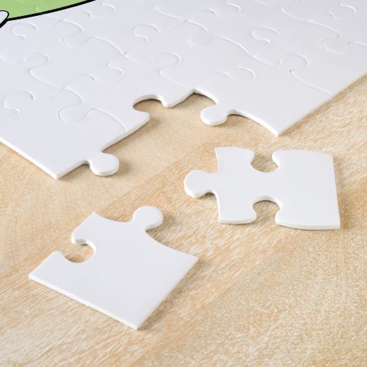 Schildkröte als Friseur mit Schere Puzzle (Seite)