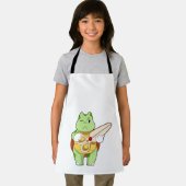 Schildkröte als Friseur mit Schere Schürze (Insitu)