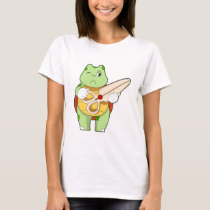 Schildkröte als Friseur mit Schere T-Shirt