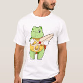 Schildkröte als Friseur mit Schere T-Shirt (Vorderseite)
