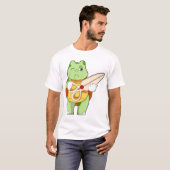 Schildkröte als Friseur mit Schere T-Shirt (Vorne ganz)