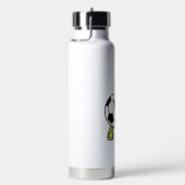 Schildkröte als Fußballspieler mit Fußball Trinkflasche (rechts)