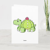 Schildkröte als Kaktus Karte (Rückseite)
