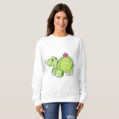 Schildkröte als Kaktus Sweatshirt (Vorne ganz)