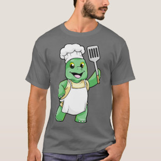Schildkröte als Koch mit Koch, die Spatula T-Shirt