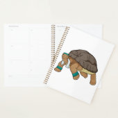 Schildkröte als Läufer mit Handtuch Planer (Anzeige)