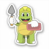 Schildkröte als Mason mit Stone Aufkleber (Vorderseite)