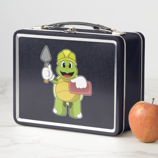 Schildkröte als Mason mit Stone Metall Brotdose (Beispiel)