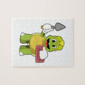 Schildkröte als Mason mit Stone Puzzle (Horizontal)