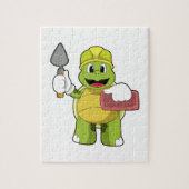 Schildkröte als Mason mit Stone Puzzle (Vertikal)