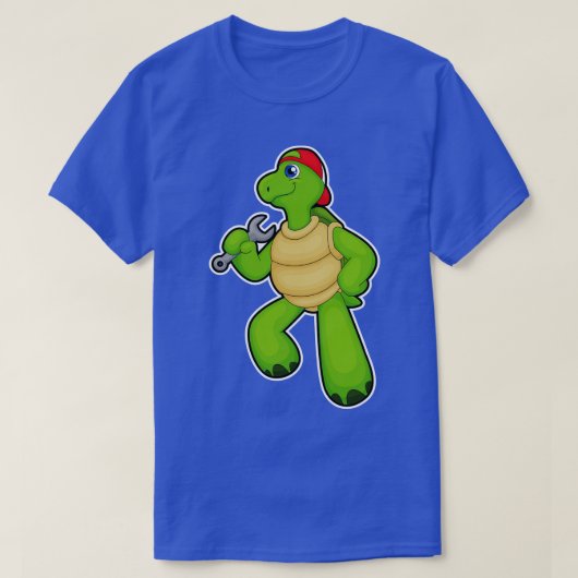 Schildkröte als Mechanik mit Schraubenkappe T-Shirt (Design vorne)