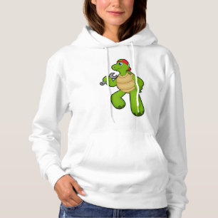 Schildkröte als Mechanik mit Schraubenschlüssel un Hoodie