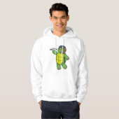 Schildkröte als Pilot mit Papier-Flugzeug Hoodie (Vorne ganz)