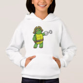 Schildkröte als Pirate mit Hooked-Hand und Augenpf Hoodie (Vorderseite)