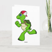Schildkröte als Runner mit Cap Karte (Rückseite)