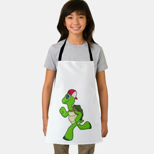 Schildkröte als Runner mit Cap Schürze (Insitu)