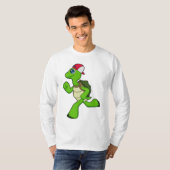 Schildkröte als Runner mit Cap T-Shirt (Vorne ganz)