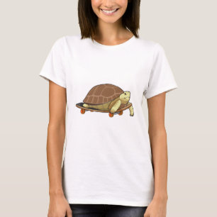 Schildkröte als Skater mit Skateboard T-Shirt