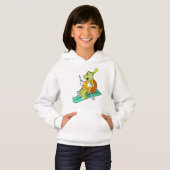 Schildkröte als Skifahrer Hoodie (Vorne ganz)