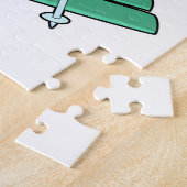 Schildkröte als Skifahrer Puzzle (Seite)