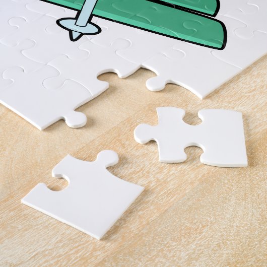 Schildkröte als Skifahrer Puzzle (Seite)