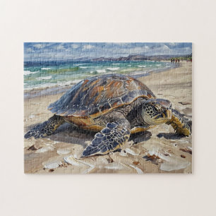 Schildkröte am Strand Puzzle