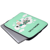 Schildkröte an den Wolken Laptopschutzhülle (Vorne Knopf)