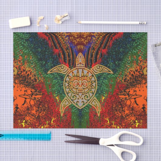 Schildkröte-Anbetungs-Seidenpapier Seidenpapier (Handwerk)