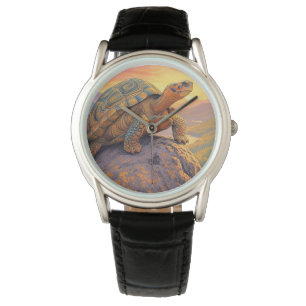 Schildkröte auf Bergwacht Armbanduhr