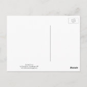 Schildkröte auf einem Stein Postkarte (Rückseite)