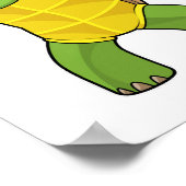Schildkröte auf Hüfthop-Tanz Poster (Ecke)