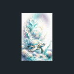 Schildkröte aus dem Grünen Meer, Leinwand<br><div class="desc">Mit dieser faszinierenden Meeresschildkrötenmauerkunst, die Ihnen exklusiv von Do Tell A Belle zur Verfügung gestellt wird, können Sie sich in ein Reich von ruhiger Schönheit begeben. Das sanfte Schwimmen inmitten weißer Unterwasserbotanikale ist mit einer Palette von sanften Pastelltönen geschmückt, darunter türkisfarbenes Grün, Blau, Lavendel und hellgelb, die Ihnen einen ruhigen...</div>