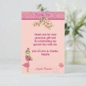 SCHILDKRÖTE Babyparty danken Ihnen 3,5" x5" Dankeskarte (Stehend Vorderseite)