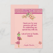 SCHILDKRÖTE Babyparty danken Ihnen 3,5" x5" Dankeskarte (Vorne/Hinten)