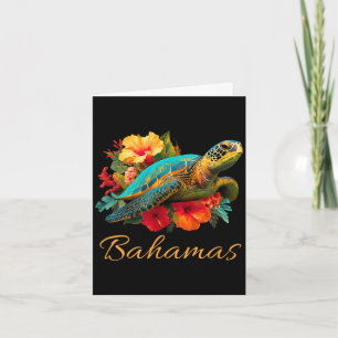 Schildkröte Bahamas Souvenir_Bahamas Karte