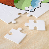 Schildkröte beim Baden mit Fohlen Puzzle (Seite)